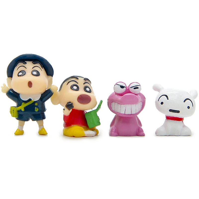 8 шт./лот DIY Аниме Crayon Shin chan косплей милые Фигурки игрушки ПВХ экшн Коллекционная