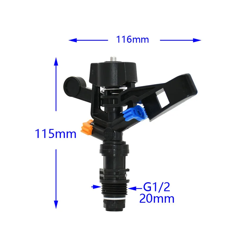 Мужская 1/2 &quotвращающаяся спринклерная насадка 360 градусов Газон Сад Вода