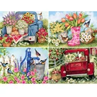 Набор для алмазной вышивки стразы, картина 5D сделай сам с цветами, птицами, полная выкладка, мозаика, подарок, украшение для дома