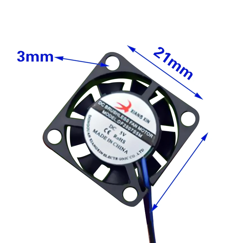 Микро Мини Бесщеточный вентилятор DC5V Бесшумный большой объем воздуха радиатор