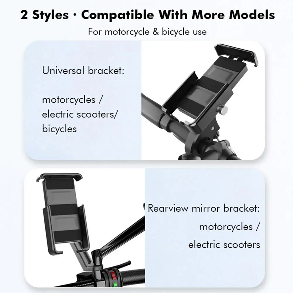 bicycle mobile phone holder aluminum alloy surrounding mobile phone holder 360rotating mobile phone holder functional with sim free global shipping