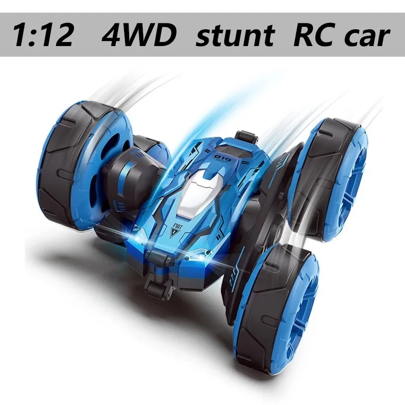 2 4G двухсторонний трюковый Радиоуправляемый автомобиль 4WD вращающийся на 360 °