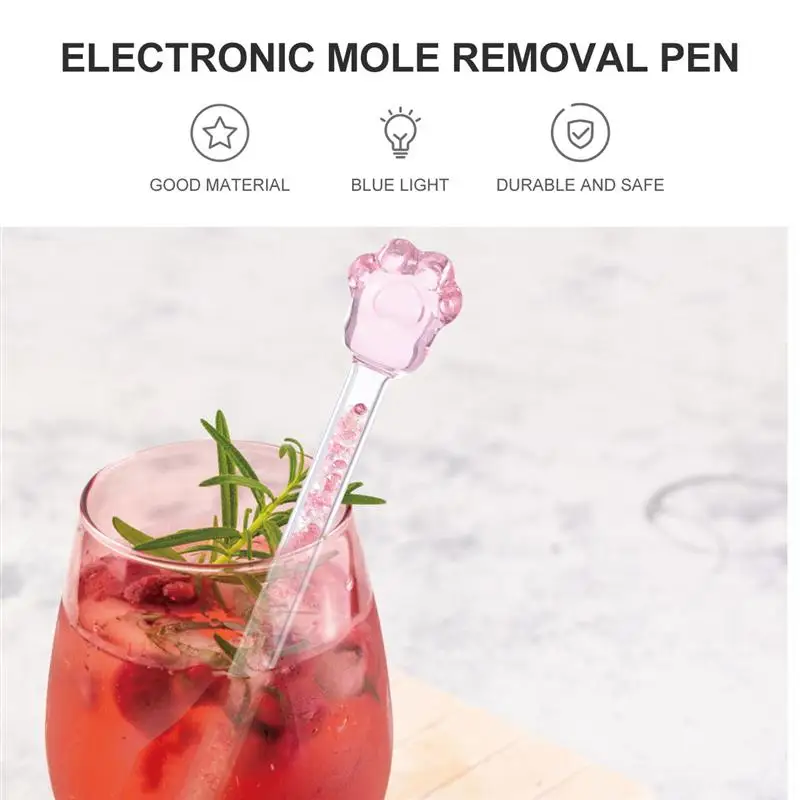 Круглая палочка для перемешивания блестящая стеклянная сердца в форме сакуры