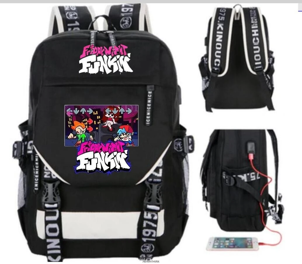Рюкзак Funkin из ткани Оксфорд для девочек и мальчиков вместительный школьный ранец