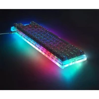 Womier K66 Keyboard Swappable Gaming Mechanical Keyboard Tyce-C Wired RGB Backlit Gateron Switch Keyboard for Laptop