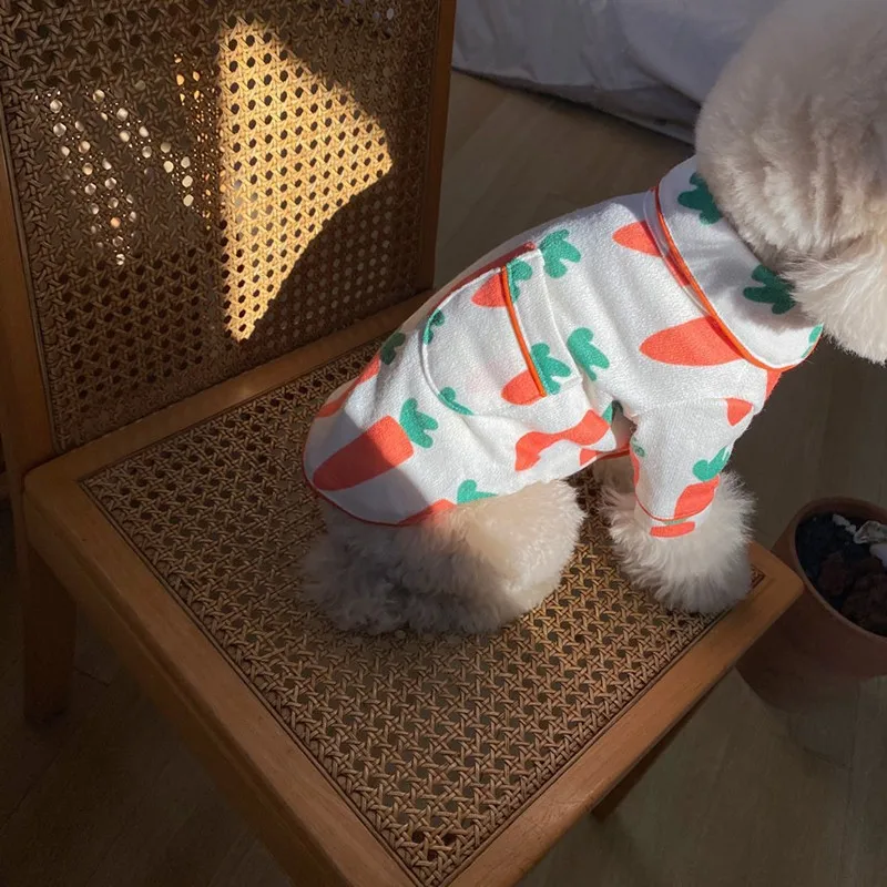 

Pet Dog Clothes Send Dog Hat Dog Shirt Cute Carrot For Dog Clothing Cotton Soft Dog Shirt For Puppy Small Dogs Chihuahua Costume