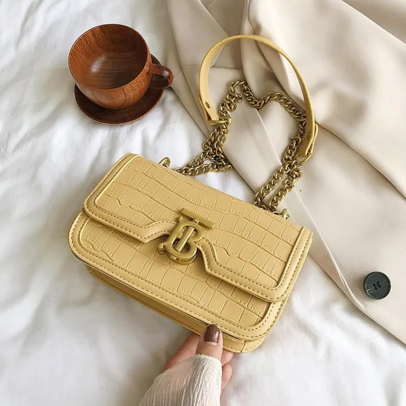 

Luxury Handbags Women Bags Designer Stone Pattern Bag Women 2021 New All-match Fashion Messenger Chain Small Square Bag Sac Luxe