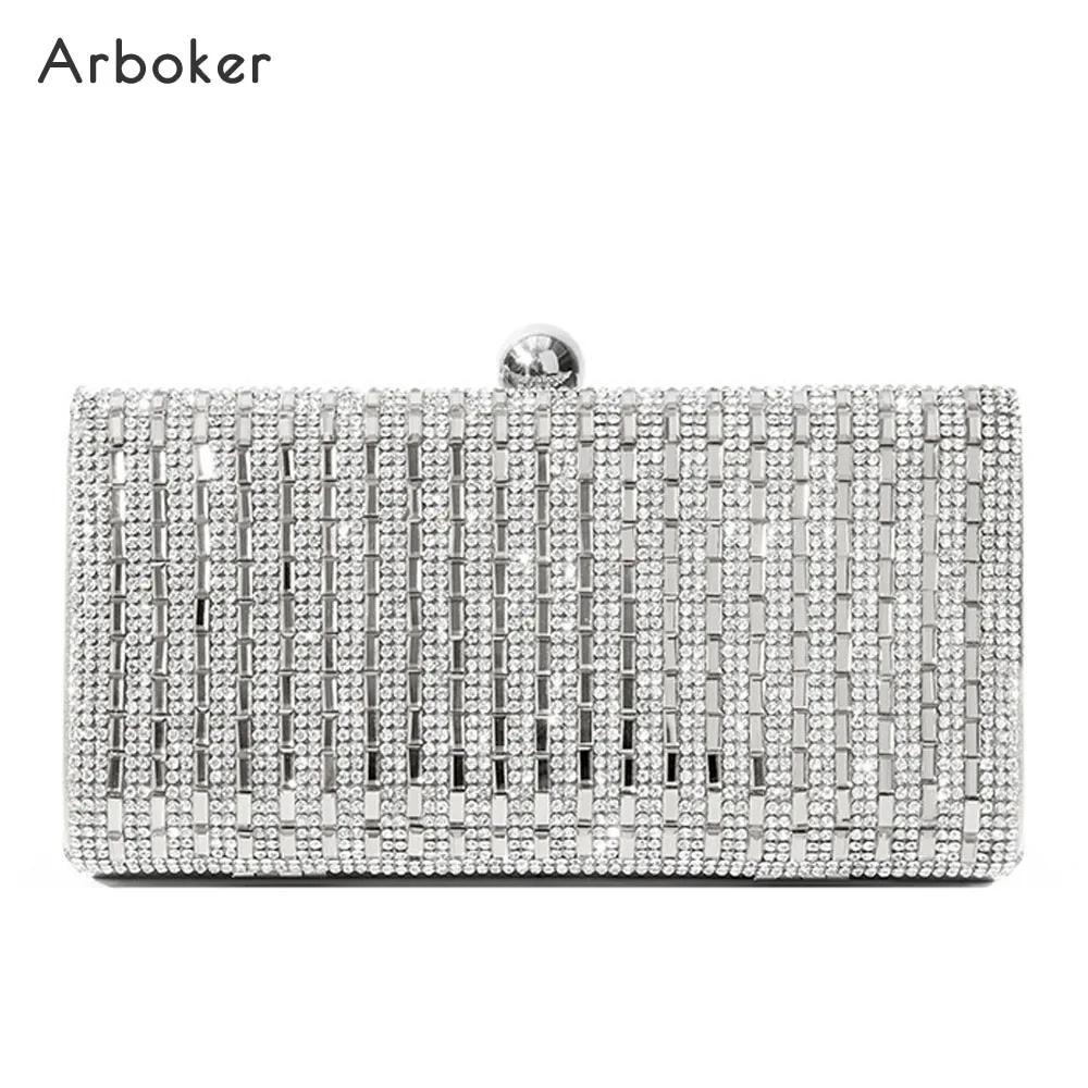 

Luxury Diamond Evening Bag Dineer Dress Handbag Ladies Chain Rhinestone Crystal Clutch Women Crossbody Bags Female Wedding Purse