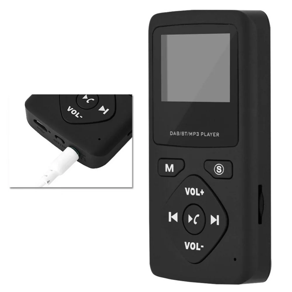 Портативный цифровой радиоприемник Bluetooth MP3 Mini DAB/DAB + аудио радио FM стерео плеер