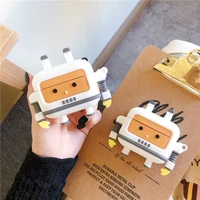 for apple airpods pro case cute cartoon robot silicone airpod 12 protective cover case for airpods 12 charging box accessories