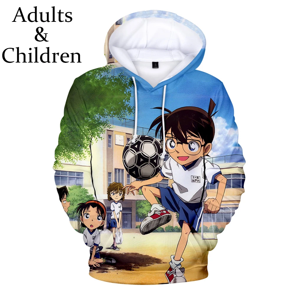 

Fashion prined 3D Detective Conan Hoodies Men Women New Animation Boys Girls Sweatshirt pullovers 3D Detective Conan Kids Hoodie