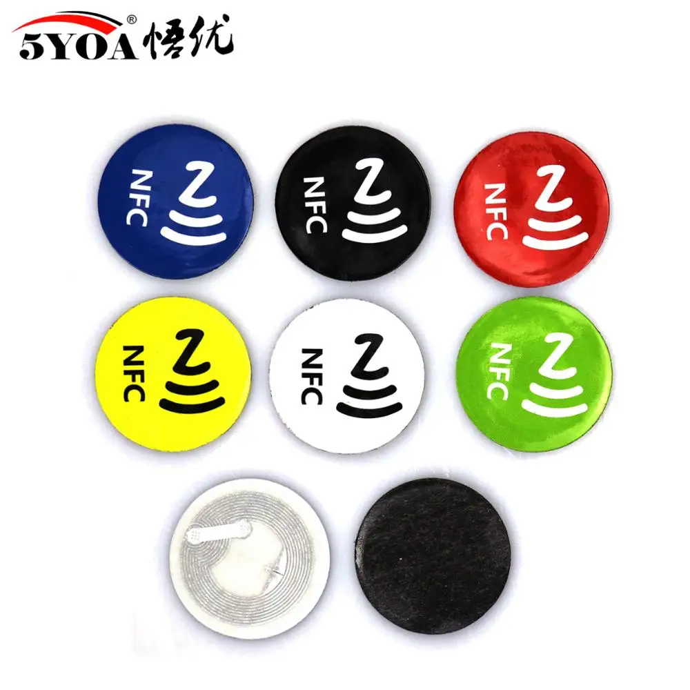 6 шт. NFC-метки наклейки s NTAG213 анти-металл RFID наклейка Универсальная металлическая