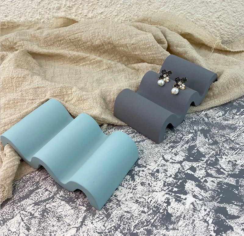 Скандинавский домашний декор бетонный держатель для мыла волнистый цементный