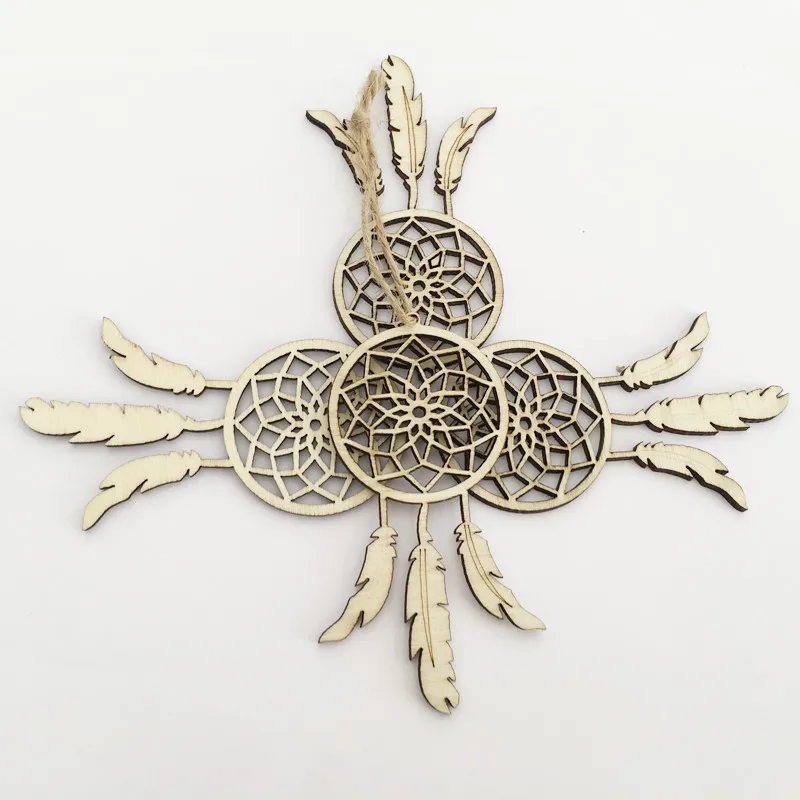 10 шт./компл. деревянный Ловец снов подвески кулон модная форма пера украшение для