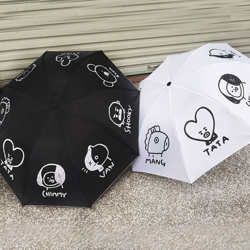 Зонтик Kpop со звездами в стиле мультфильма милые подарки для фанатов девочек