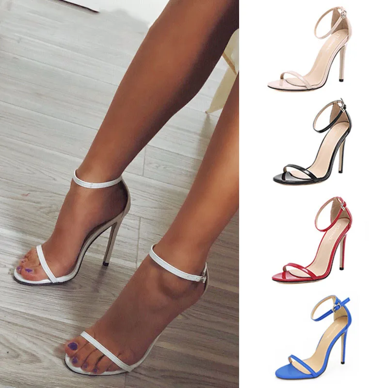 

New Classic Summer Women's Super High Heel Sandals Stiletto Fish Mouth Open Toe Sandals Sexy Female Gladiator Princess Shoes
