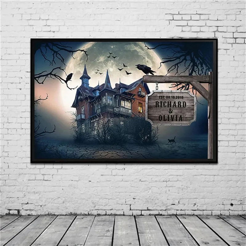 

Украшение для дома с привидениями под классической луной