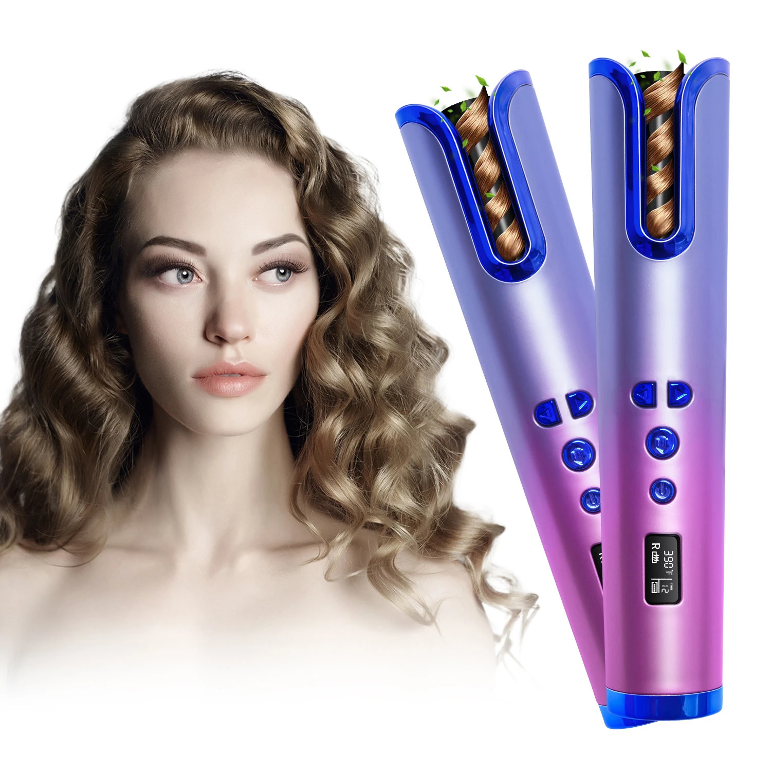 

Automatic Curling Iron Multifunctional Usb Charging Curling Iron Portable Intelligent Gradient Color Wireless Hair Curls Iron