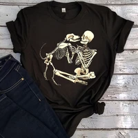 i love dog and plays with dog shirt love dog till dead tee dog skull and skeleton clothes funny dog and skull top dog lover l