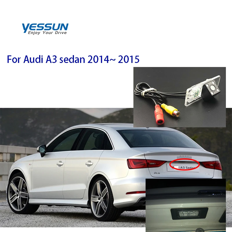 

Yessun камера заднего вида для Audi A3 sedan 2014 2015 камера номерного знака/камера заднего вида ночного вида/1280*720P автомобильная камера