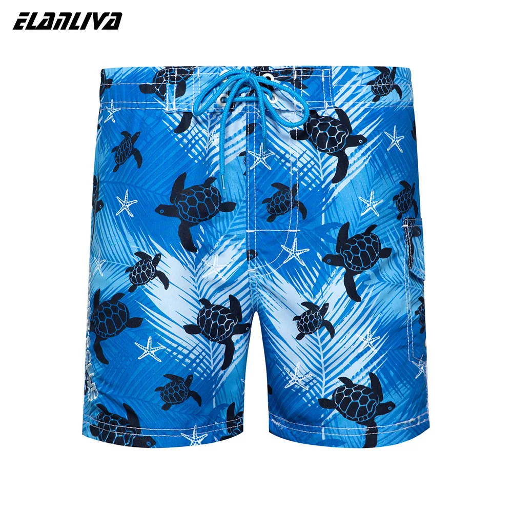 2020 летние новые мужские Пляжные штаны с принтом Свободные повседневные