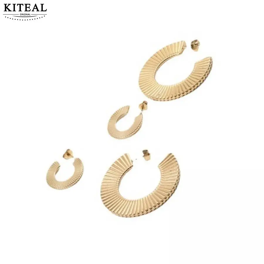 

Популярные новые серьги KITEAL 18KGP с золотым наполнителем, серьги богини, женские серьги 2020 полукруги, серьги в сфере для женщин, ювелирные изде...