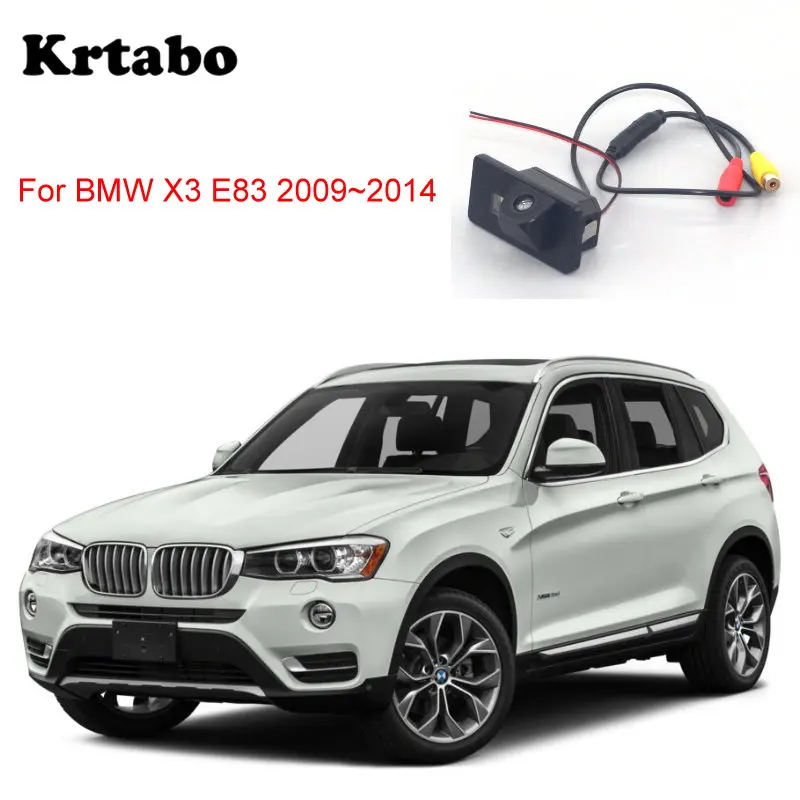 

krtabo Car rear camera For BMW X3 E83 2009~2014 back up car night vision reversing camera CCD HD waterproof camera