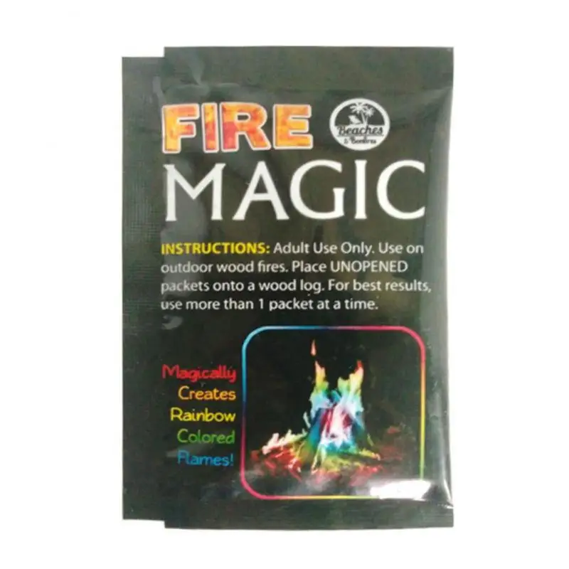

10/15/25g Mystical Fire Tricks Coloured Flames Bonfire Sachets Fireplace Pit Patio Color Toy Outdoor Magicians Pyrotechnics