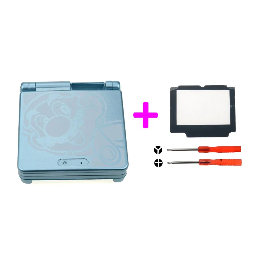 YuXi полный комплект корпус оболочка запасная часть для nintendo для Gameboy Advance SP для GBA SP чехол крышка с экраном объектив инструменты - Цвет: O