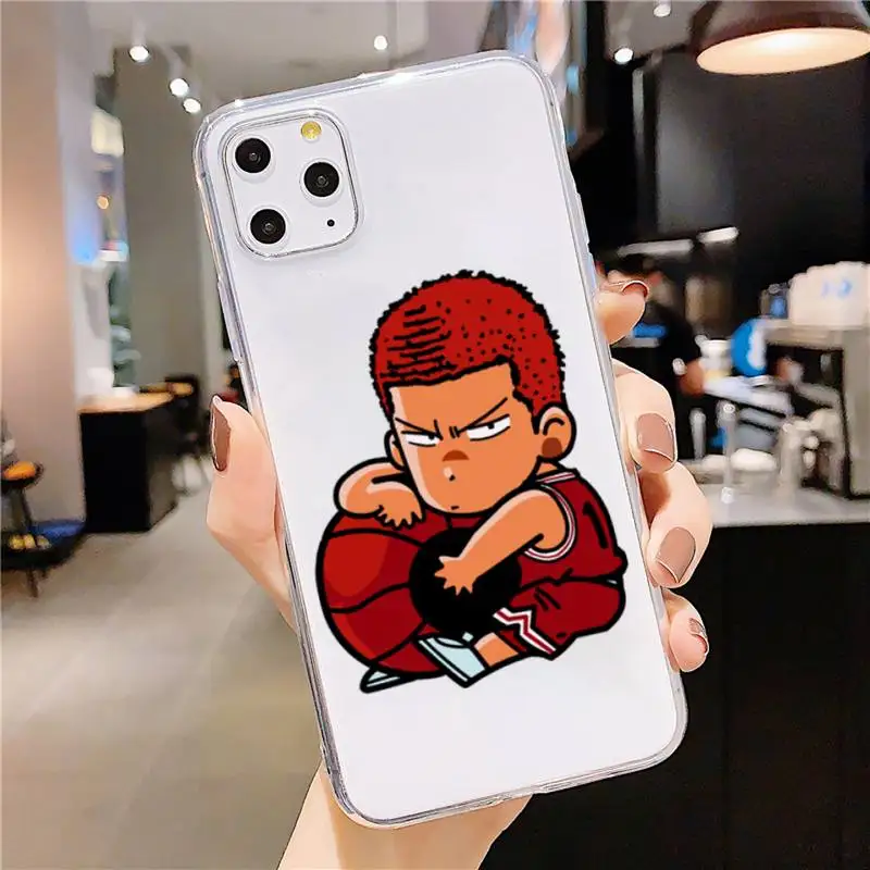 

Slam dunk anime manga Phone Case Transparent soft For iphone 5 5s 5c se 6 6s 7 8 11 12 plus mini x xs xr pro max