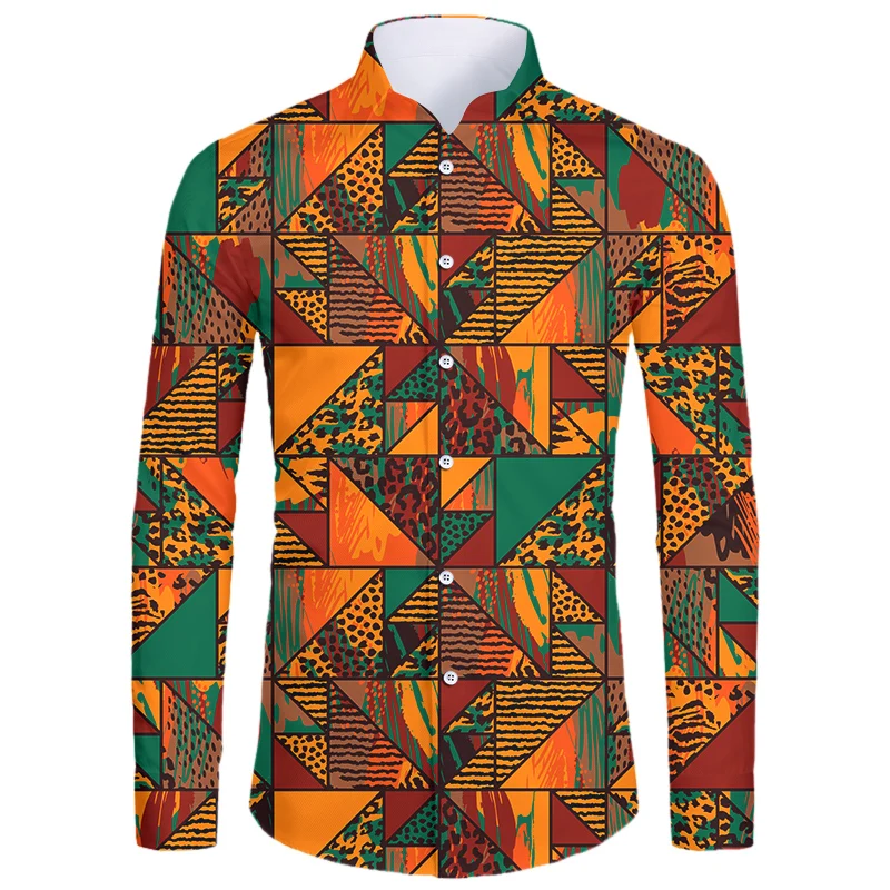 

Женская/Мужская рубашка с длинным рукавом, с 3D-принтом