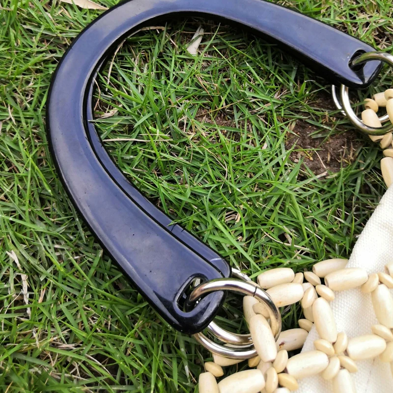 Long bead wood hand-woven bag handmade beaded wooden beads woven Shoulder Bags women original tote | Багаж и сумки