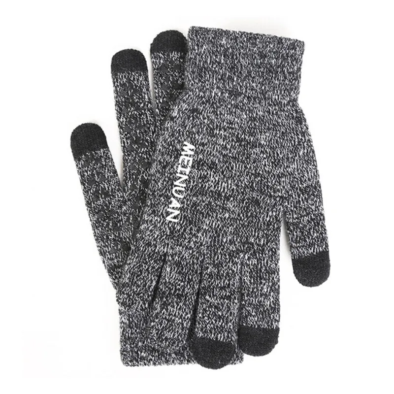 

Men's Knitted Gloves Winter Autumn Male Touch Screen Gloves