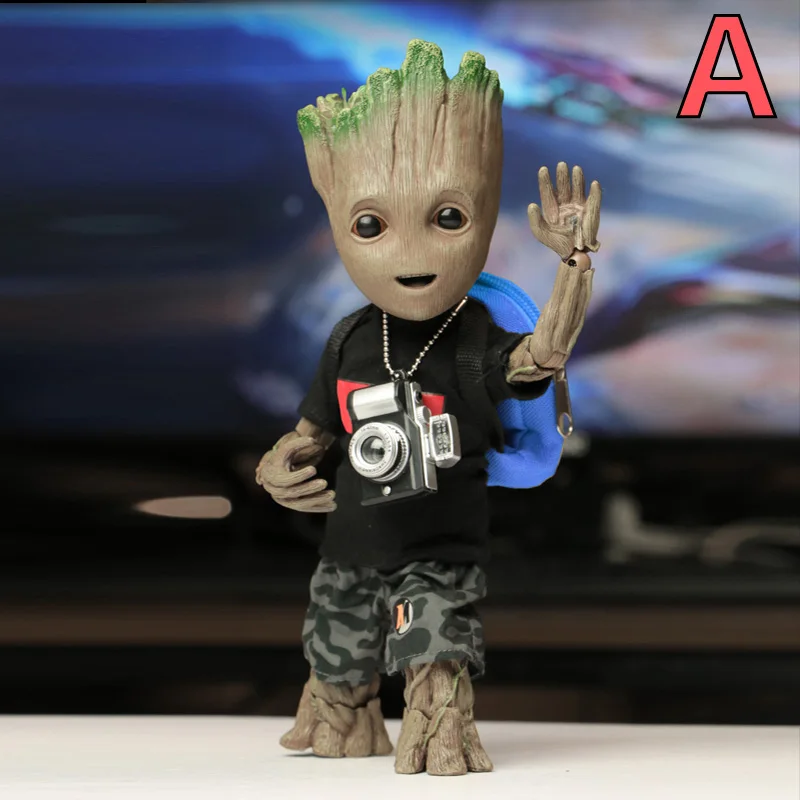 A Groot прекрасный стражи Галактики дерево игрушечный человечек Мстители фигурка супер-героя кукла 1/1 подарок для мальчика - Цвет: A