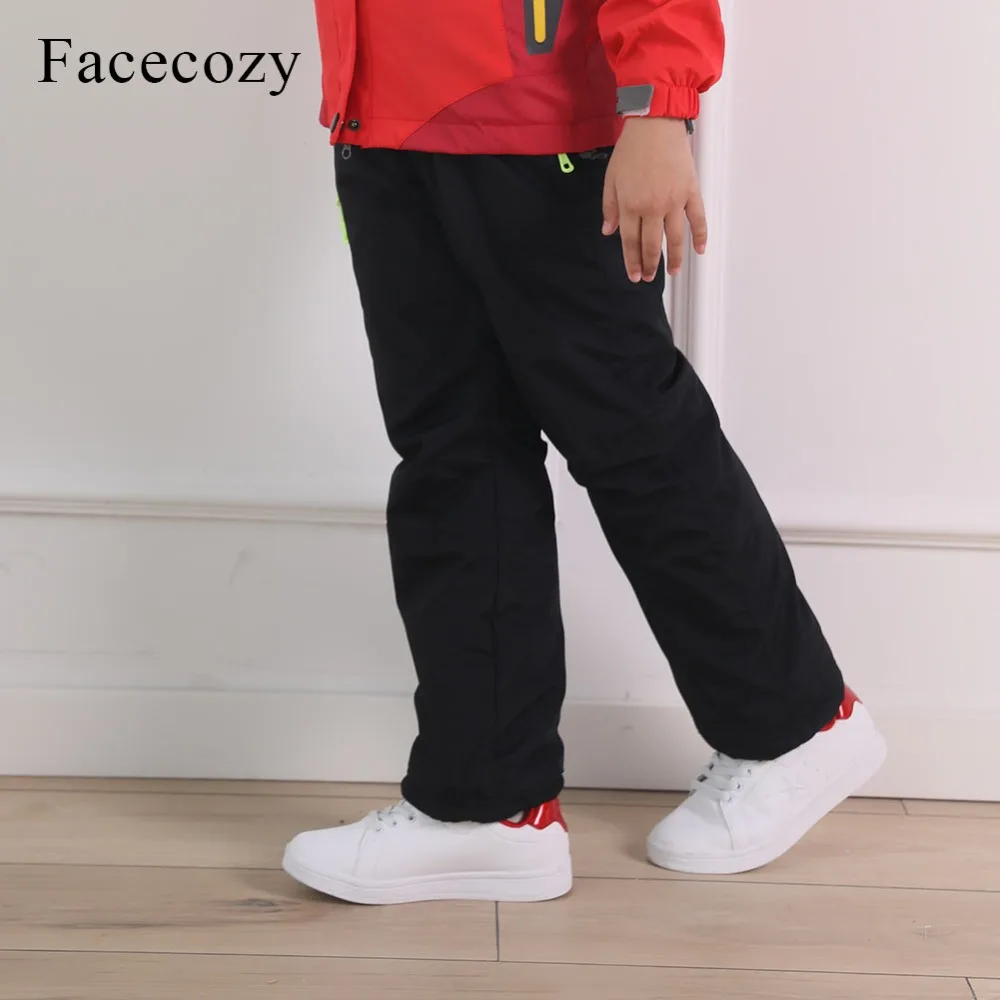 Facecozy зимние утепленные походные брюки для мальчиков и девочек с флисовой