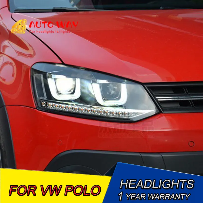 Автомобильный Стайлинг светодиодный чехол HID для фар Rio VW Polo 2009 2015 биксеноновые