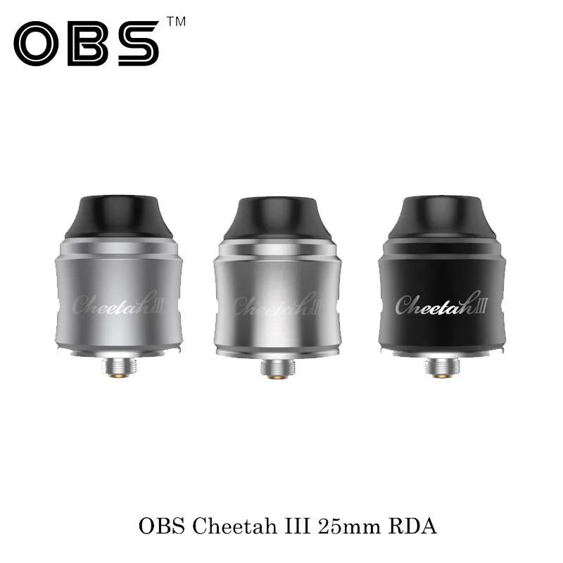 Электронная сигарета OBS Cheetah 3 RDA 25 мм бак облако чудовище перестраиваемый