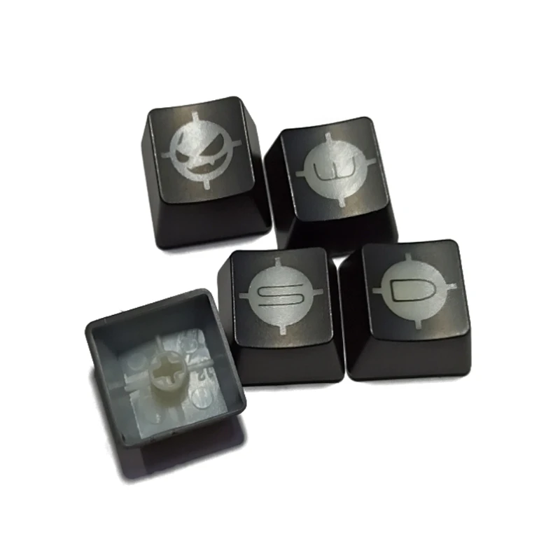 

5Pcs ABS Mechanics Keyboard Keycap Small Devil keycaps ESC WASD Backlight KeyCap