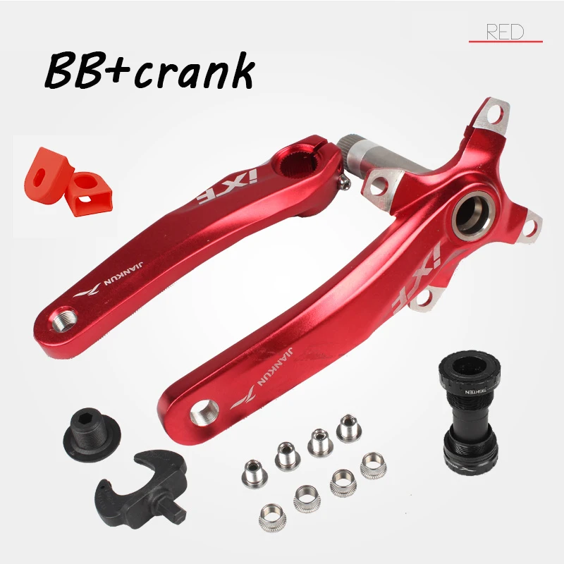 104BCD 26 T/38 T цепь MTB велосипед двойной 10 скоростей коленчатая цепь& Crank& BB для горных велосипедов - Цвет: Crank with BB