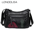 Повседневная маленькая сумка через плечо для женщин, роскошные дизайнерские дамские сумочки из мягкой потертой кожи, мессенджер на ремне, 2020