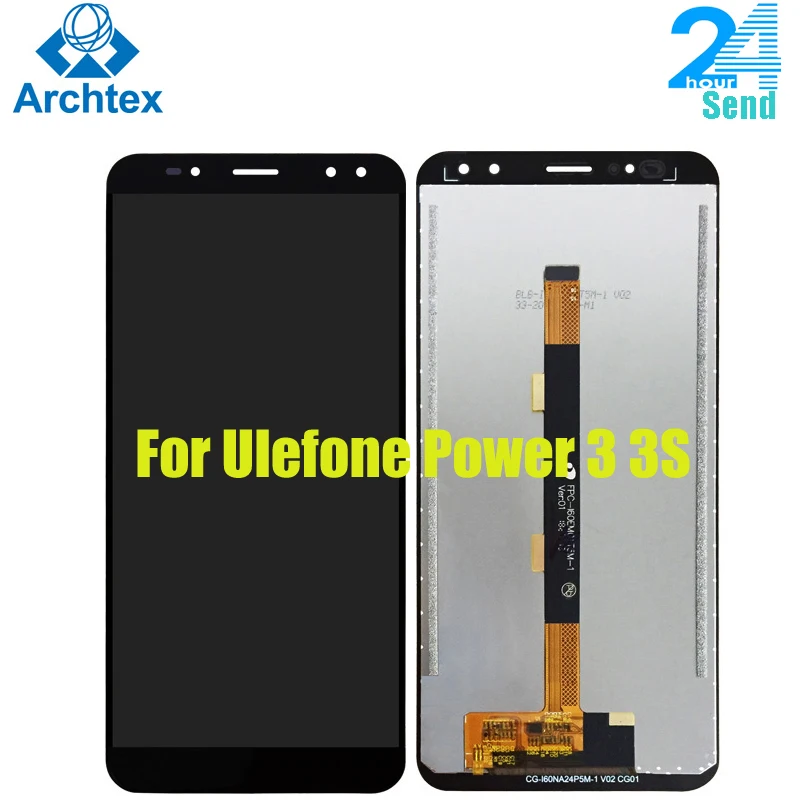 

For Original Ulefone Power 3 LCD Display +Touch Screen Digitizer Assembly Replacement Parts 2160*1080P For Ulefone Power 3S 6.0"