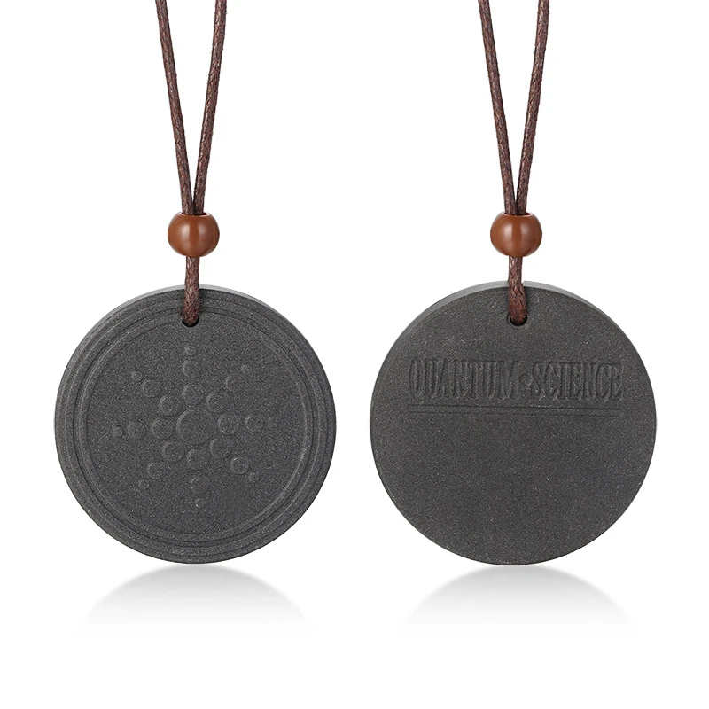 Ожерелье с подвеской из био квантовой скалярной энергии мужские украшения|black