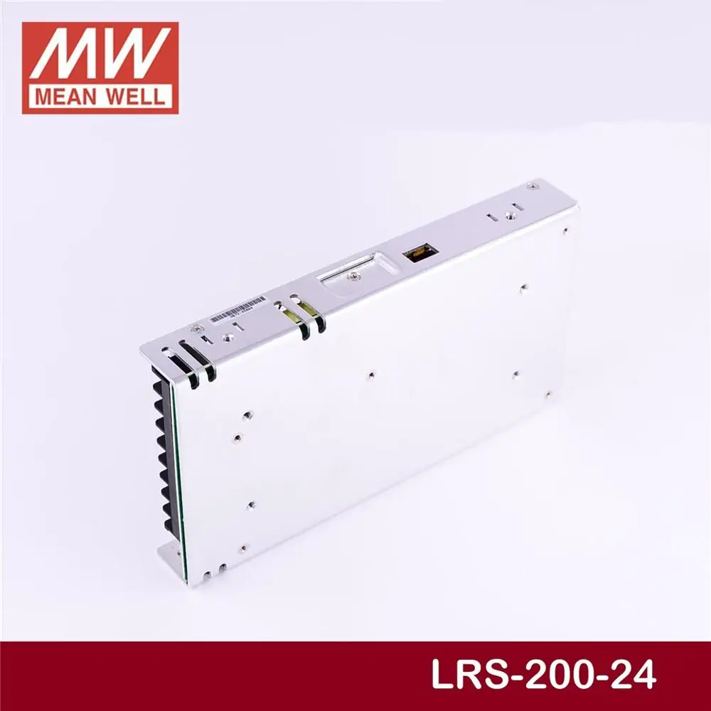 Цена MEAN WELL LRS-200-24 24V 8.8A LRS-200 24V 211,2 W одиночный выход импульсный источник питания