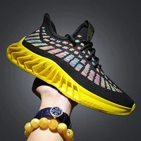 mens footwear 2021 mens breathable casual shoes running mens shoes comfortable non slip front lacing mesh cloth shoes 21
