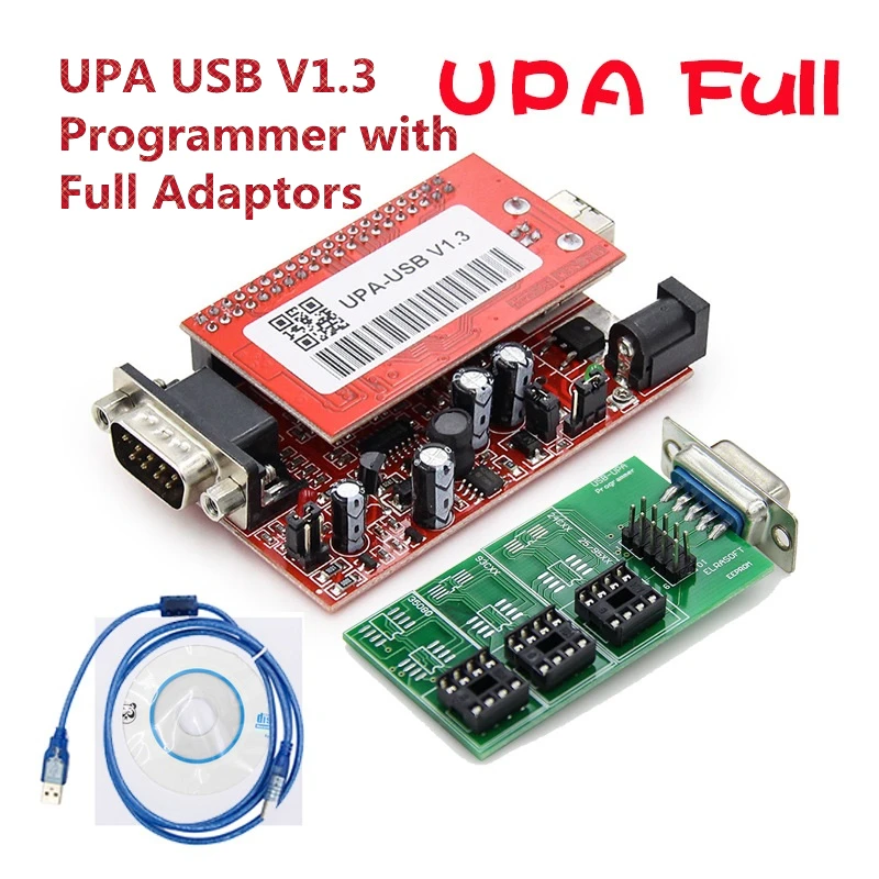 Неохлаждаемый параметрический усилитель с USB V1.3 программатор с полным адаптером ecu Программатор программирующий Неохлаждаемый параметрический усилитель с USB 1,3 с полным адаптером upa 1,3 диагностический инструмент
