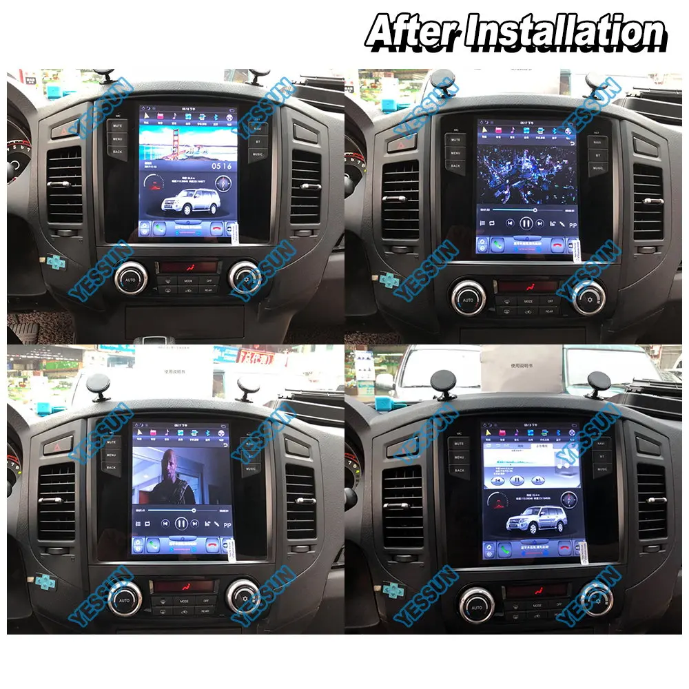 Автомобильная навигационная система GPS для Mitsubishi PAJERO 2007 2017 Авто Радио Android
