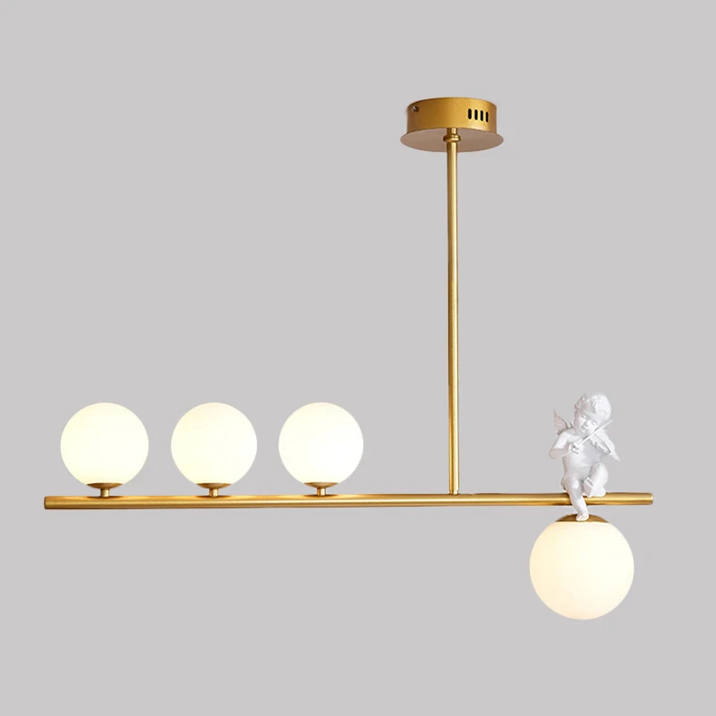 

Modern LED Chandelier Nordic Creative Personality Gold Glass Ball Suspension Lamps for Home Bedroom Kitchen Lighting Luminaire