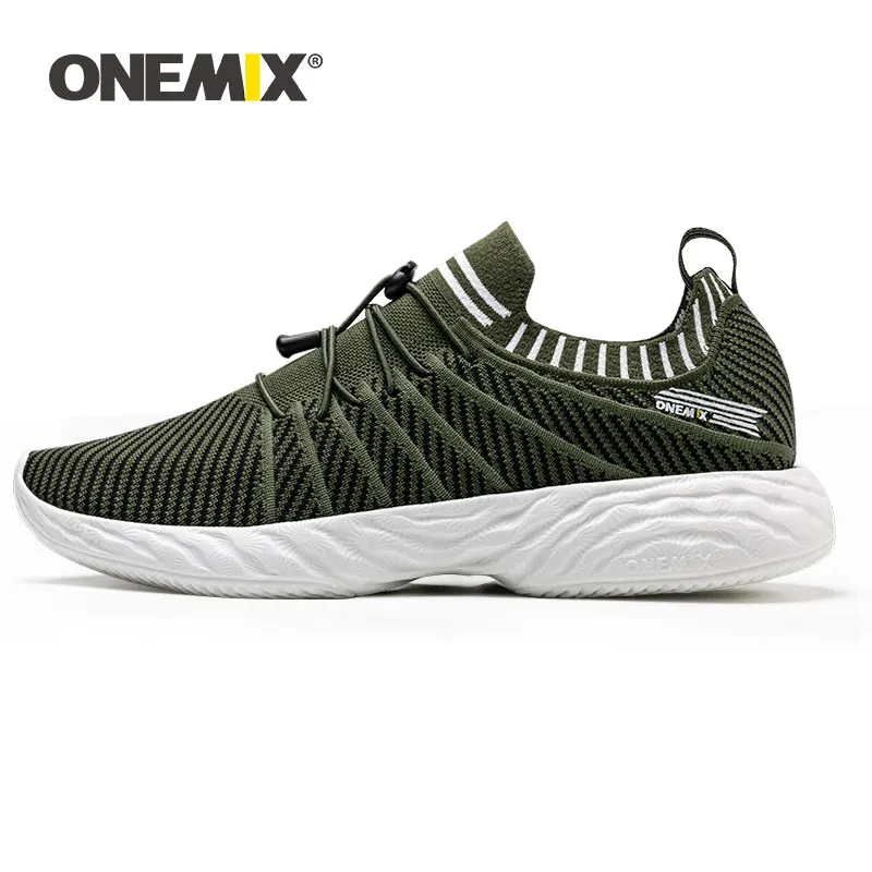 ONEMIX New Popular Style Mens Walking Shoes Lace Up Athletic Outdoor jogging Sneakers Comfortable Fast Free Shipping | Спорт и