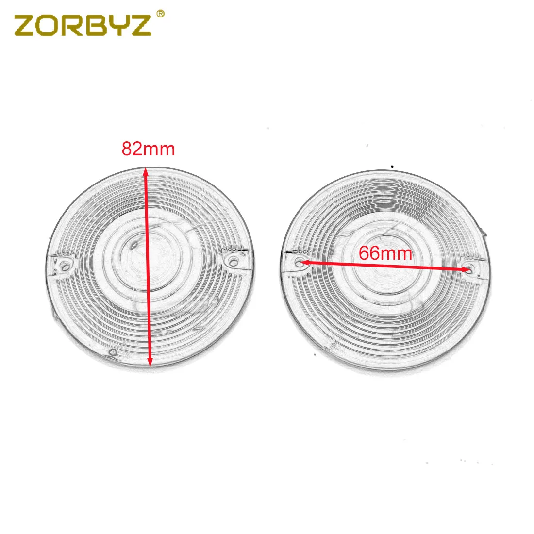 ZORBYZ 2 шт. дымчатый/янтарный/прозрачный световой сигнал поворота для Harley Electra Glide Road