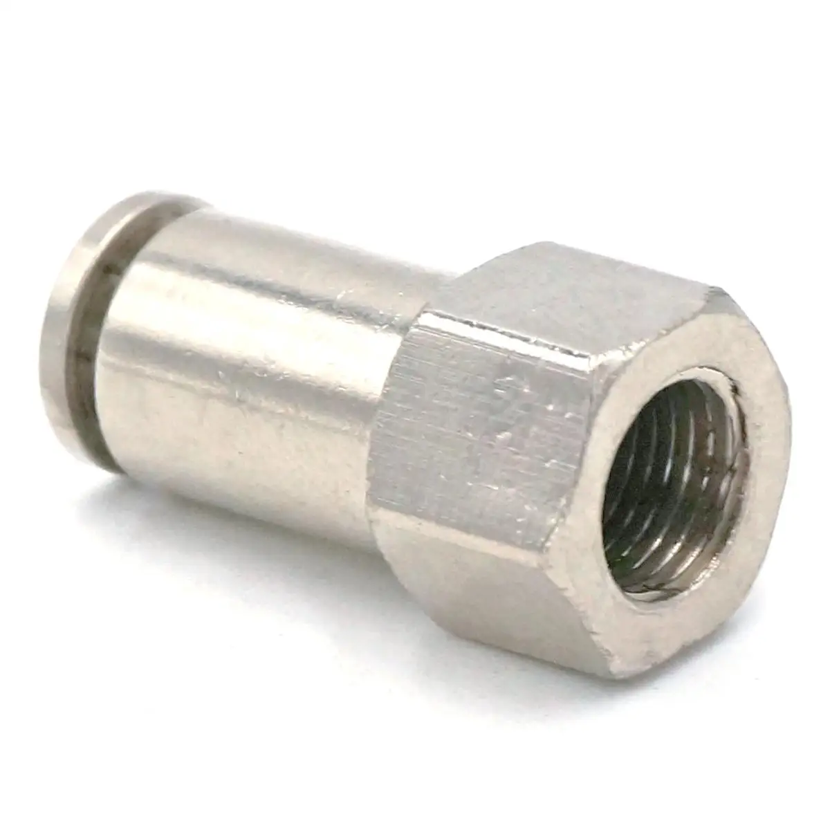 1/8 &quotBSP Female to Fit Tube O/D 6 мм Пневматический никелевый латунный пусковой соединитель